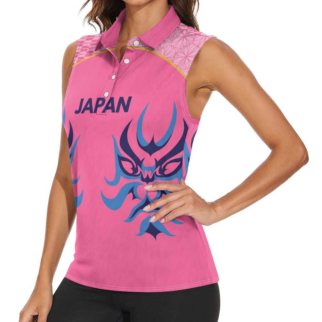 Twenty20 Japan Cricket Custom Women Sleeveless Polo Shirt Retro Pink Version - Wonder Print Shop