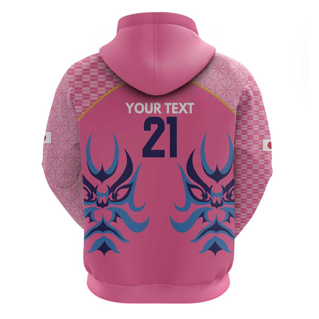 Twenty20 Japan Cricket Custom Zip Hoodie Retro Pink Version - Wonder Print Shop