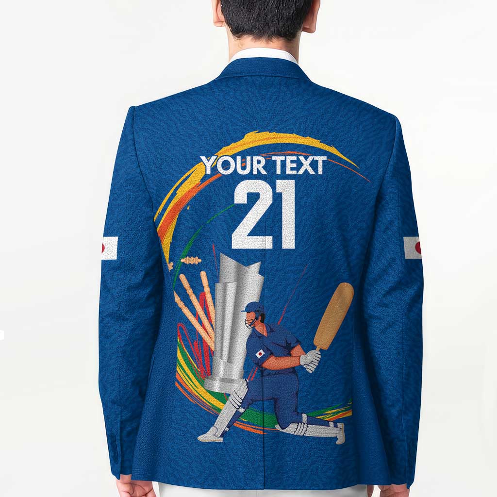 Custom Cricket Japan East Asia-Pacific Blazer Japan Momentum Unleashed - Wonder Print Shop
