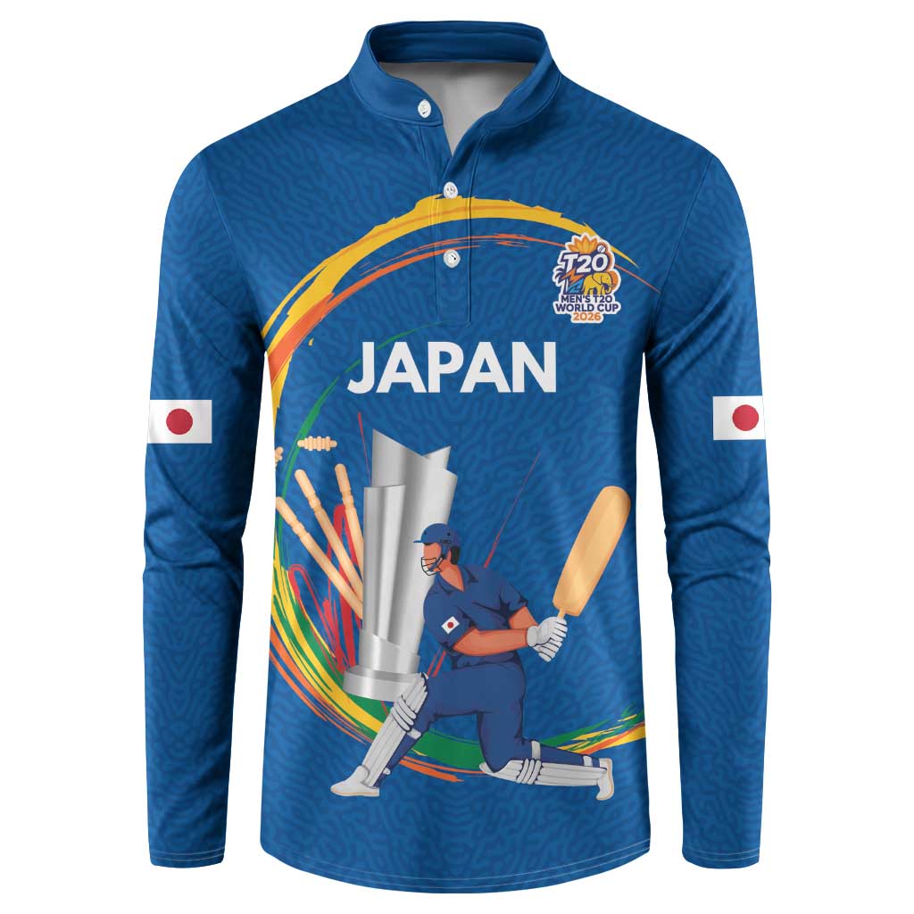 Custom Cricket Japan East Asia-Pacific Button Sweatshirt Japan Momentum Unleashed - Wonder Print Shop