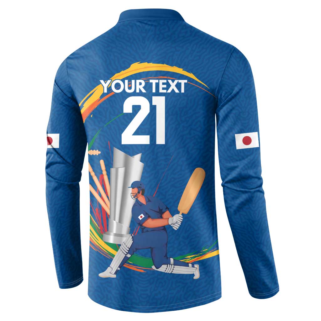 Custom Cricket Japan East Asia-Pacific Button Sweatshirt Japan Momentum Unleashed - Wonder Print Shop