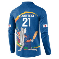 Custom Cricket Japan East Asia-Pacific Button Sweatshirt Japan Momentum Unleashed - Wonder Print Shop