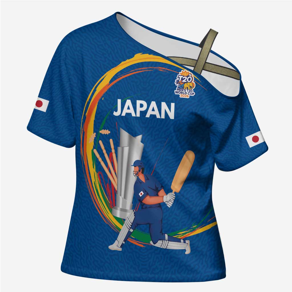 Custom Cricket Japan East Asia-Pacific Cross Shoulder Shirt Japan Momentum Unleashed - Wonder Print Shop