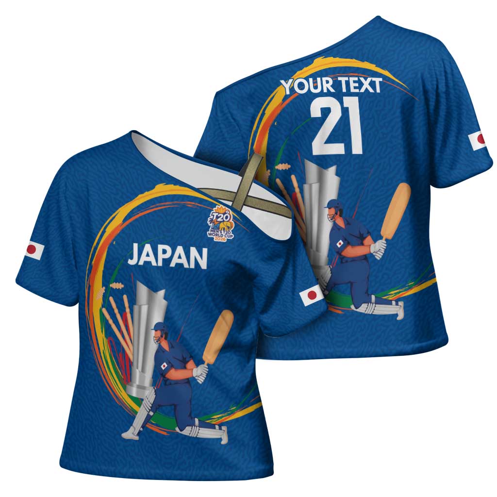 Custom Cricket Japan East Asia-Pacific Cross Shoulder Shirt Japan Momentum Unleashed - Wonder Print Shop