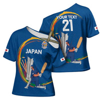 Custom Cricket Japan East Asia-Pacific Cross Shoulder Shirt Japan Momentum Unleashed - Wonder Print Shop