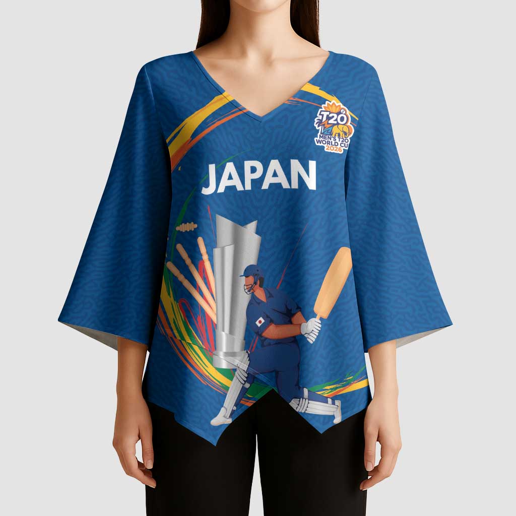 Custom Cricket Japan East Asia-Pacific Kimono Sleeve Blouse Japan Momentum Unleashed - Wonder Print Shop