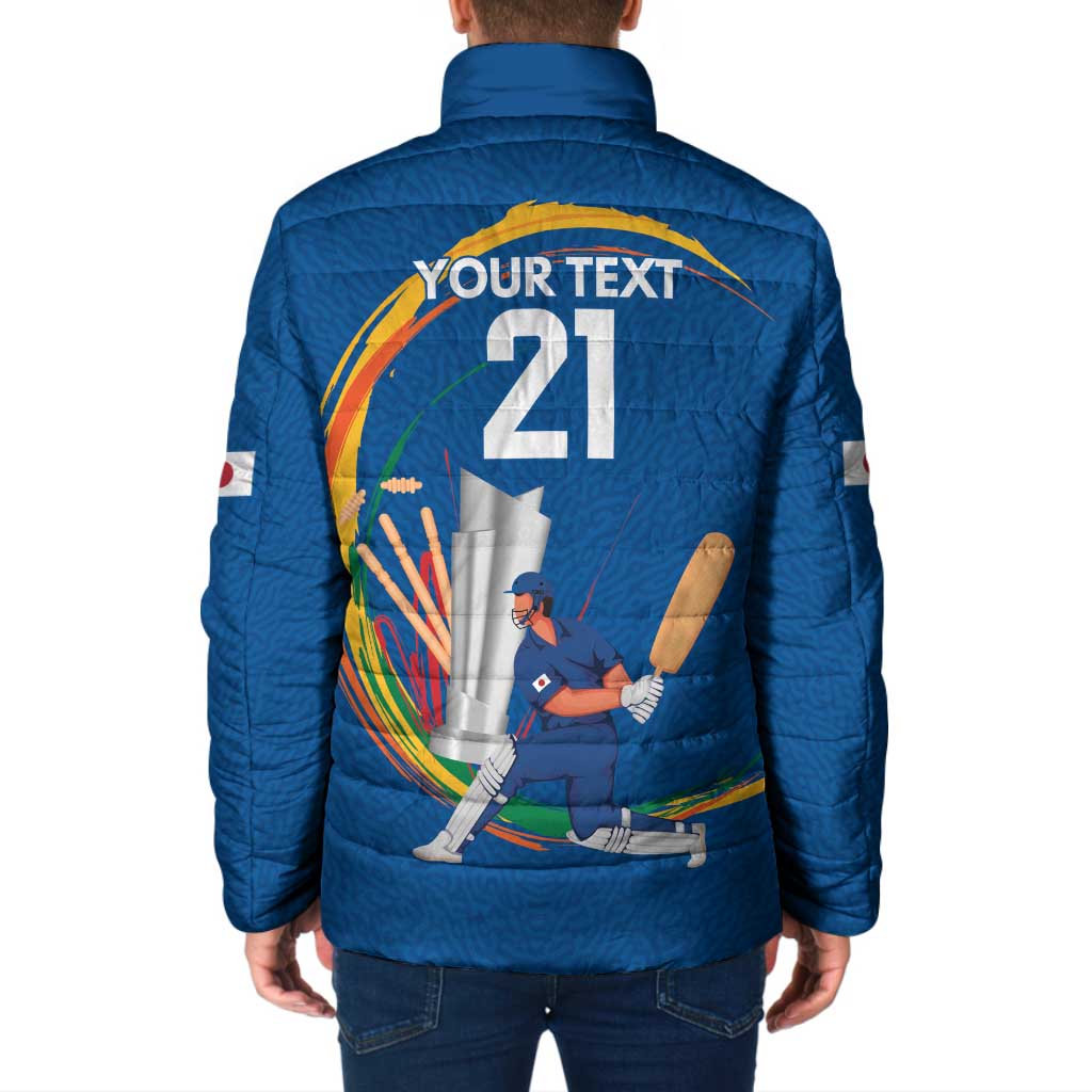 Custom Cricket Japan East Asia-Pacific Padded Jacket Japan Momentum Unleashed - Wonder Print Shop
