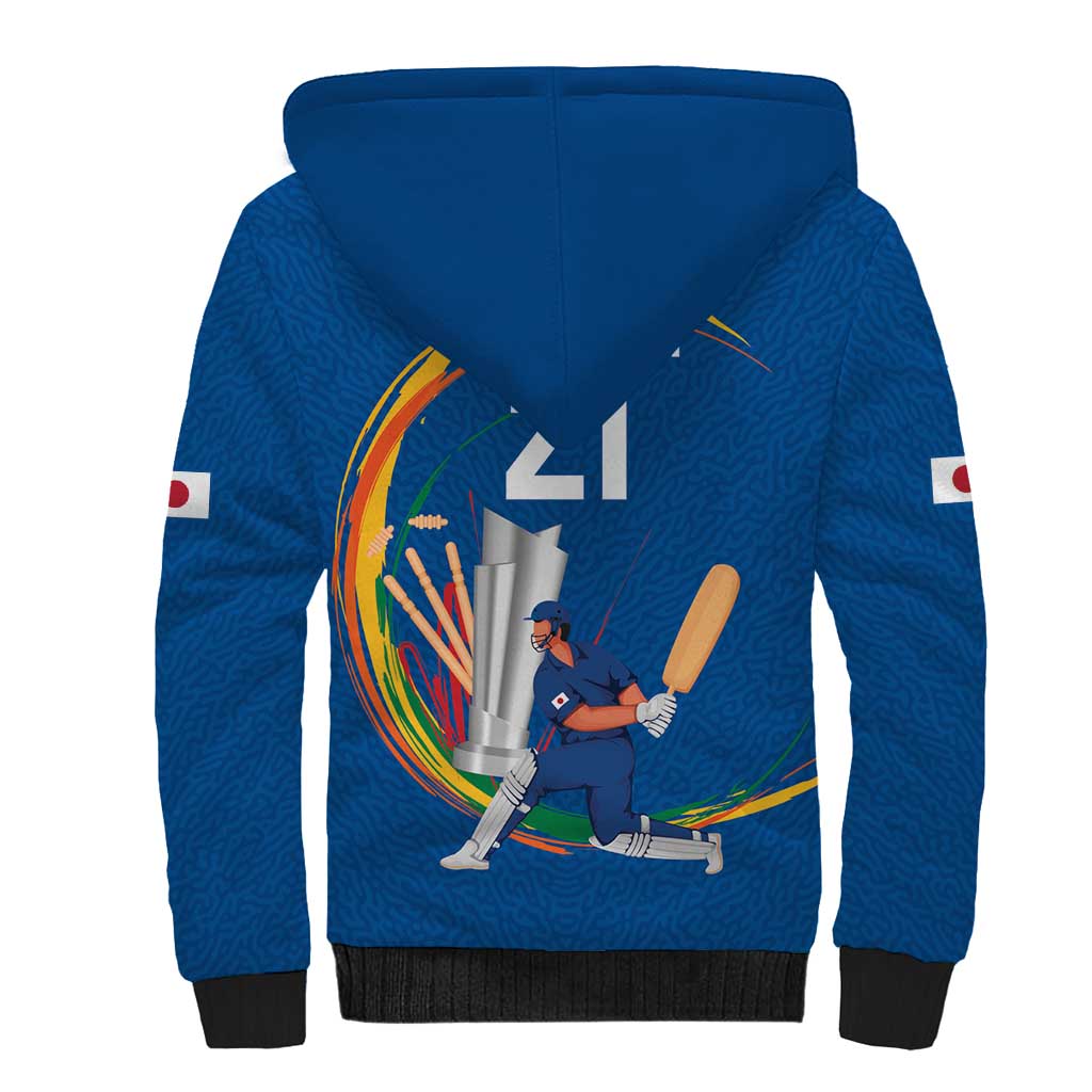 Custom Cricket Japan East Asia-Pacific Sherpa Hoodie Japan Momentum Unleashed - Wonder Print Shop