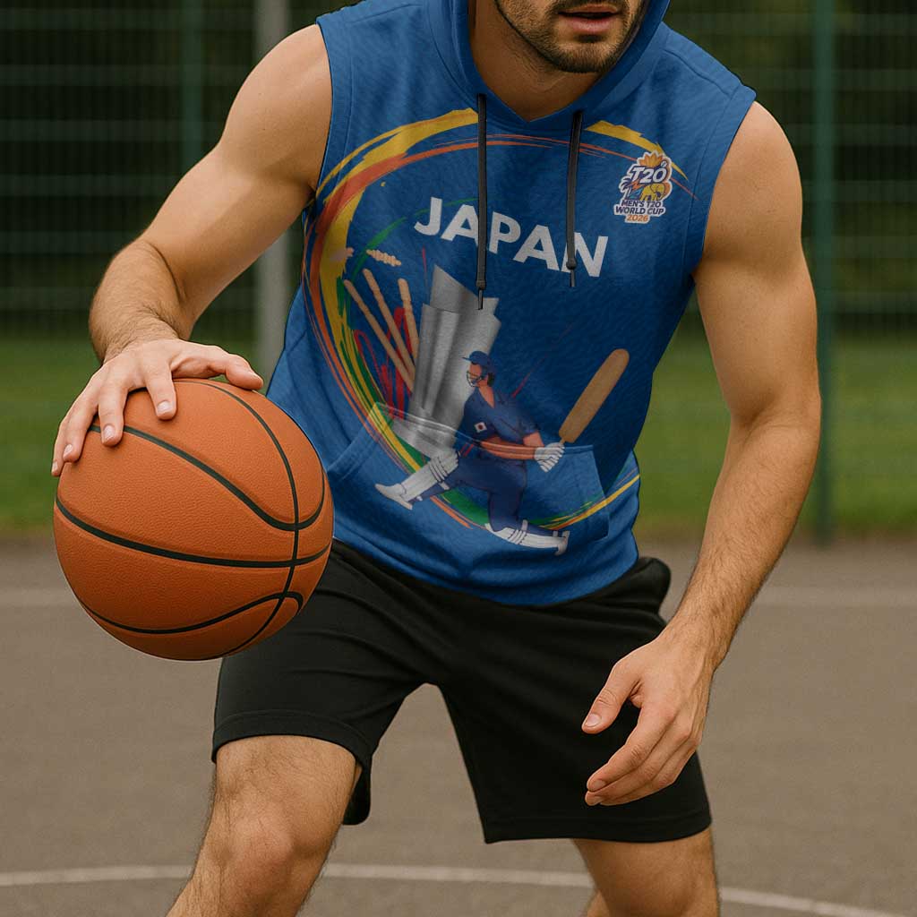 Custom Cricket Japan East Asia-Pacific Sleeveless Hoodie Japan Momentum Unleashed - Wonder Print Shop