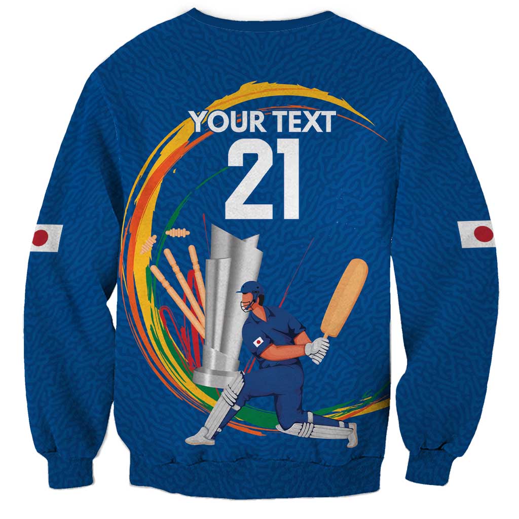 Custom Cricket Japan East Asia-Pacific Sweatshirt Japan Momentum Unleashed - Wonder Print Shop