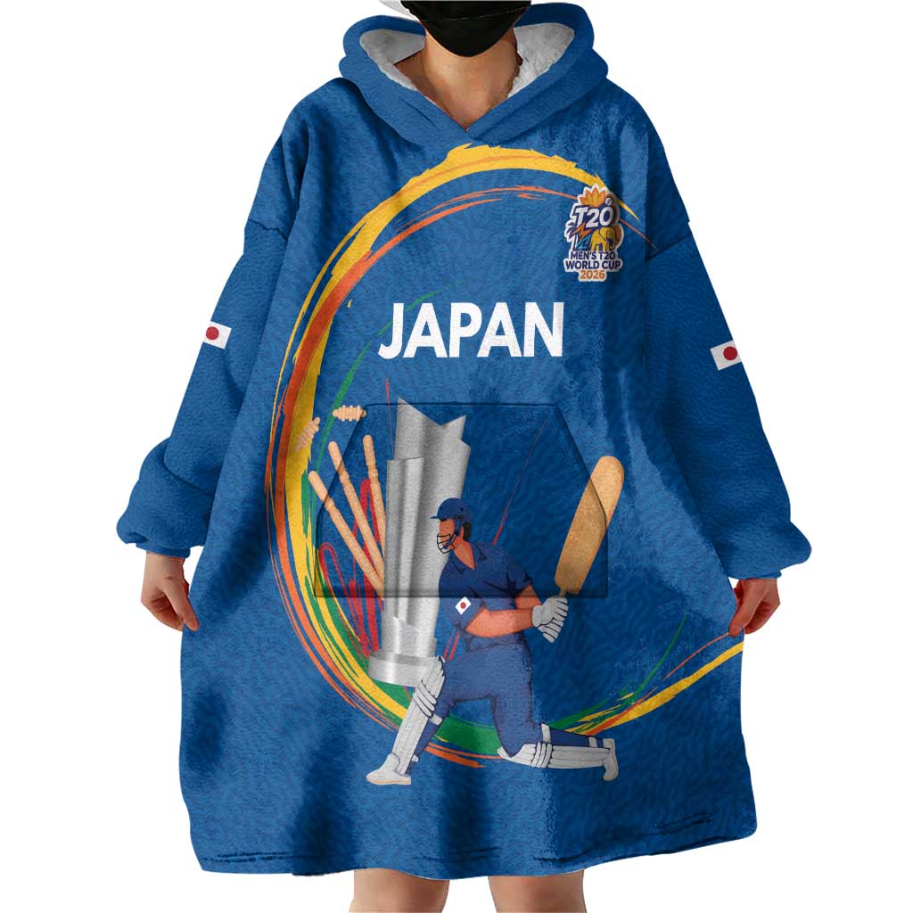 Custom Cricket Japan East Asia-Pacific Wearable Blanket Hoodie Japan Momentum Unleashed - Wonder Print Shop