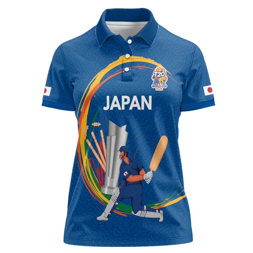 Custom Cricket Japan East Asia-Pacific Women Polo Shirt Japan Momentum Unleashed - Wonder Print Shop