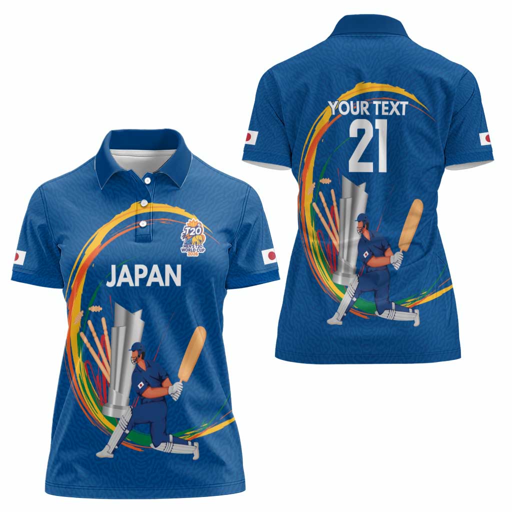 Custom Cricket Japan East Asia-Pacific Women Polo Shirt Japan Momentum Unleashed - Wonder Print Shop