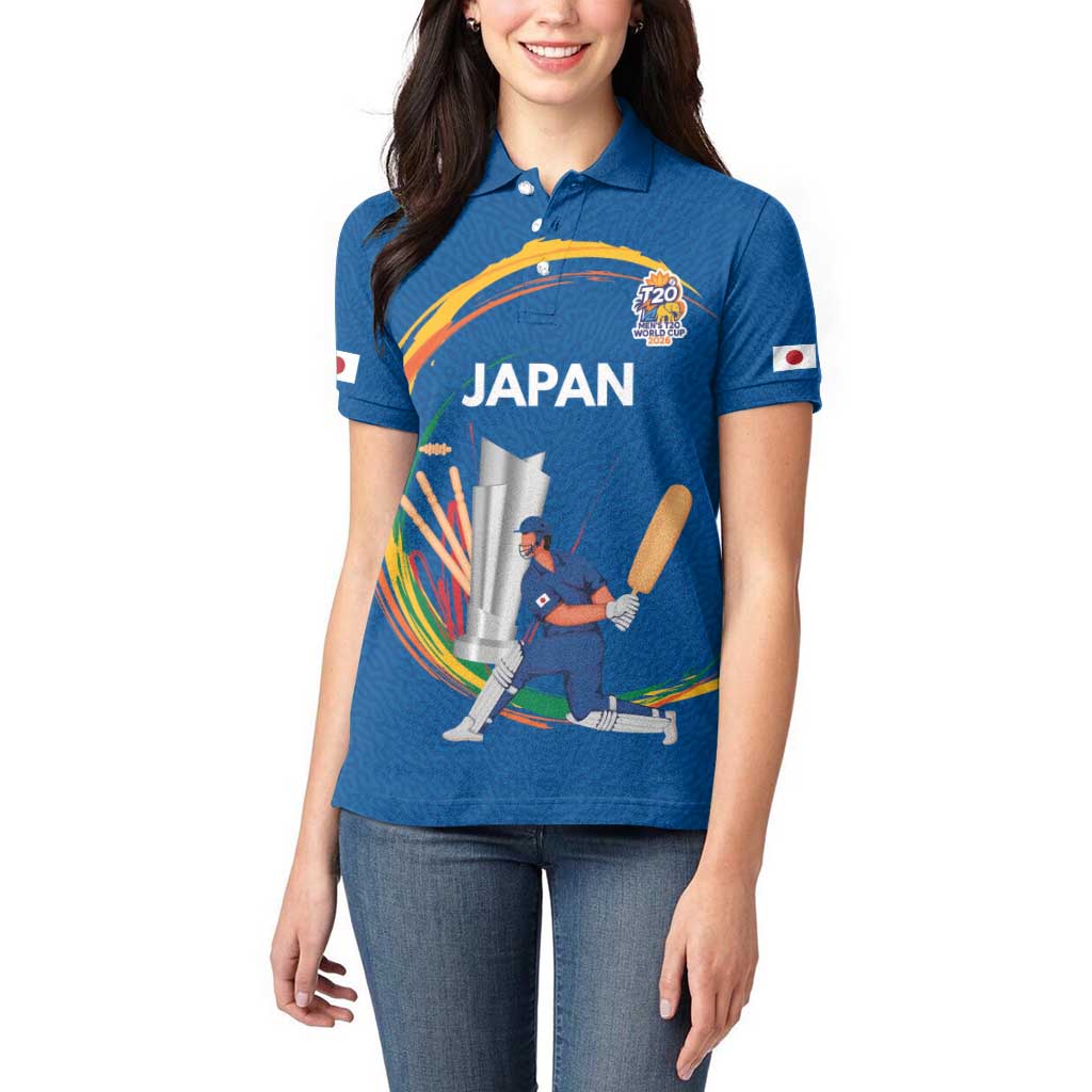 Custom Cricket Japan East Asia-Pacific Women Polo Shirt Japan Momentum Unleashed - Wonder Print Shop