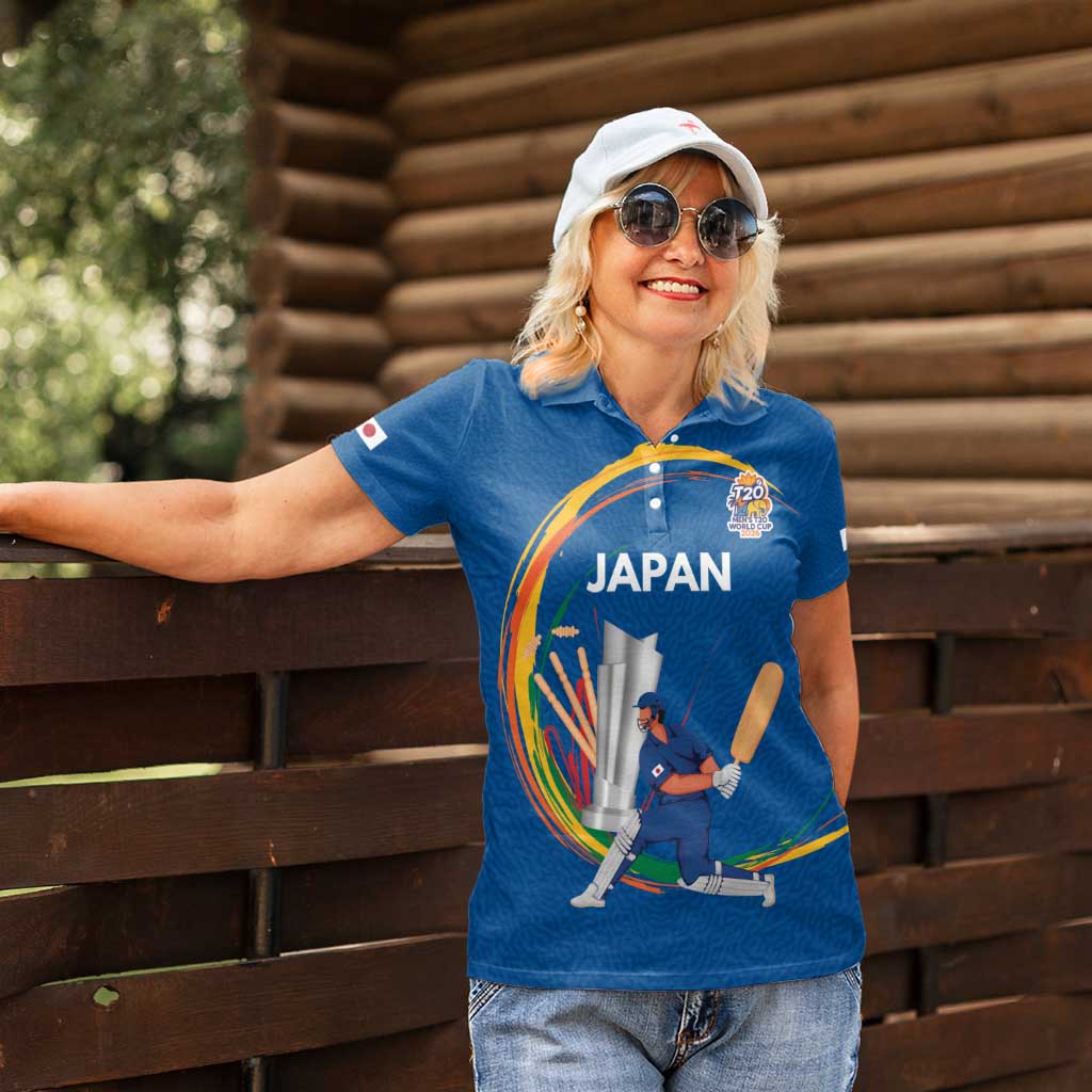 Custom Cricket Japan East Asia-Pacific Women Polo Shirt Japan Momentum Unleashed - Wonder Print Shop