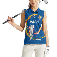 Custom Cricket Japan East Asia-Pacific Women Sleeveless Polo Shirt Japan Momentum Unleashed - Wonder Print Shop