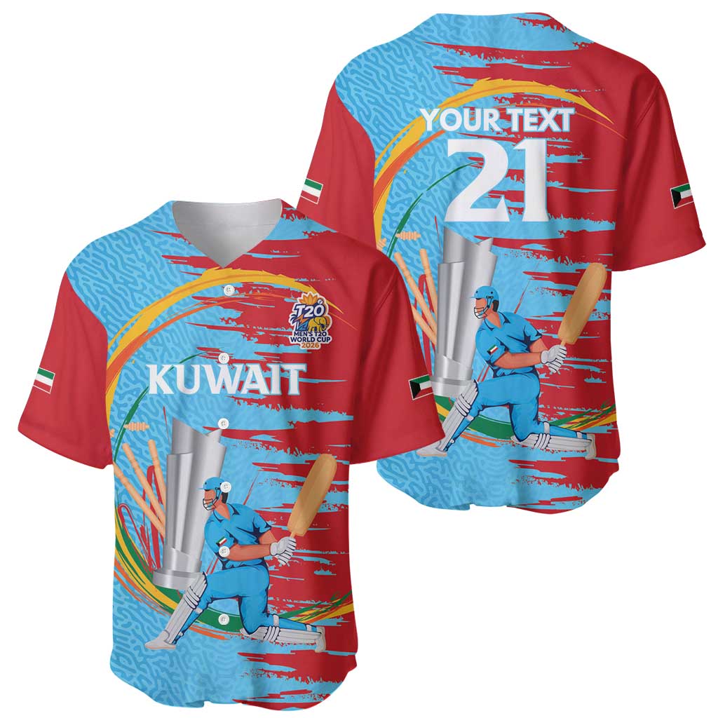 Custom Cricket Kuwait East Asia-Pacific Baseball Jersey Kuwait Chase for Triumph - Wonder Print Shop