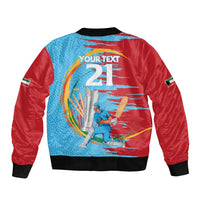 Custom Cricket Kuwait East Asia-Pacific Bomber Jacket Kuwait Chase for Triumph - Wonder Print Shop