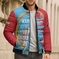 Custom Cricket Kuwait East Asia-Pacific Bomber Puffer Jacket Kuwait Chase for Triumph - Wonder Print Shop