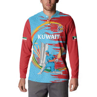 Custom Cricket Kuwait East Asia-Pacific Button Sweatshirt Kuwait Chase for Triumph - Wonder Print Shop