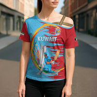 Custom Cricket Kuwait East Asia-Pacific Cross Shoulder Shirt Kuwait Chase for Triumph - Wonder Print Shop