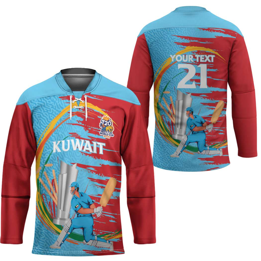 Custom Cricket Kuwait East Asia-Pacific Hockey Jersey Kuwait Chase for Triumph - Wonder Print Shop