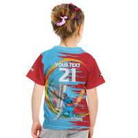 Custom Cricket Kuwait East Asia-Pacific Kid T Shirt Kuwait Chase for Triumph - Wonder Print Shop