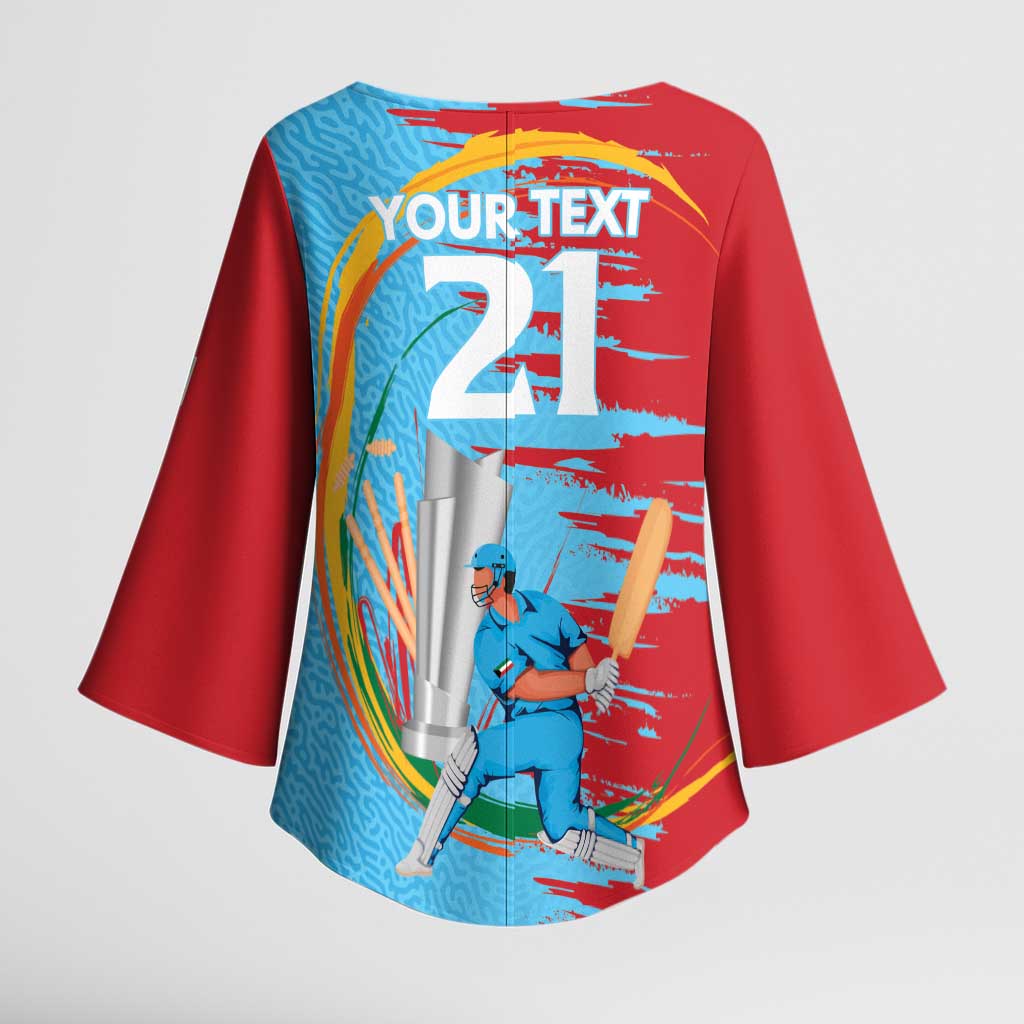 Custom Cricket Kuwait East Asia-Pacific Kimono Sleeve Blouse Kuwait Chase for Triumph - Wonder Print Shop