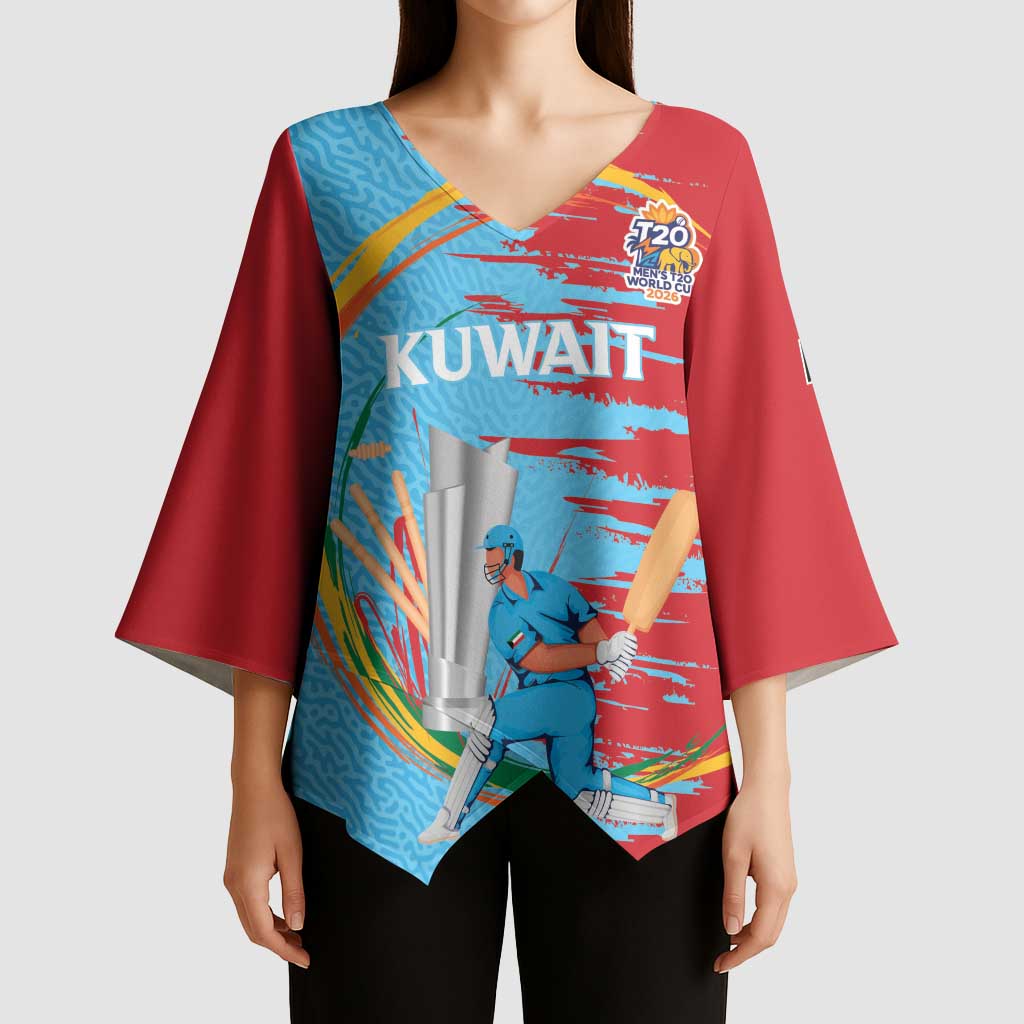 Custom Cricket Kuwait East Asia-Pacific Kimono Sleeve Blouse Kuwait Chase for Triumph - Wonder Print Shop