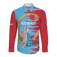Custom Cricket Kuwait East Asia-Pacific Long Sleeve Button Shirt Kuwait Chase for Triumph - Wonder Print Shop