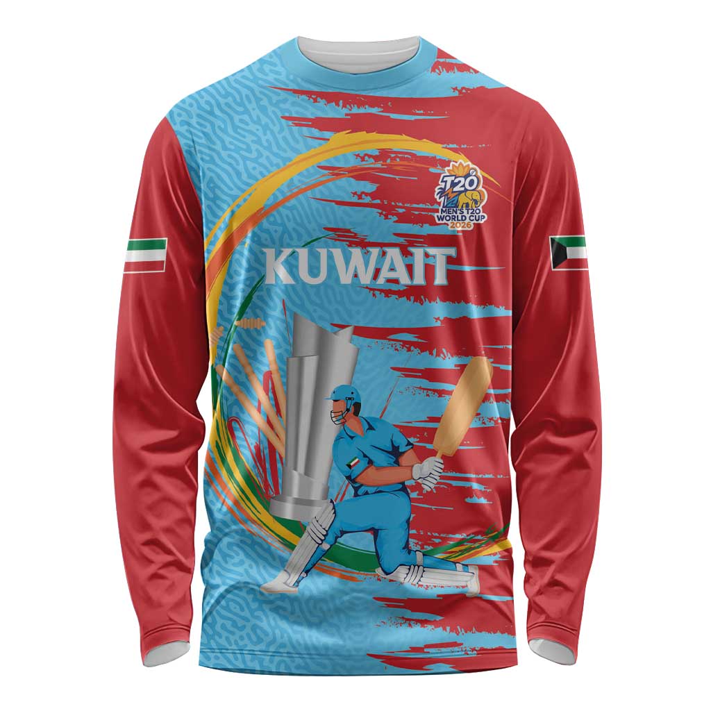 Custom Cricket Kuwait East Asia-Pacific Long Sleeve Shirt Kuwait Chase for Triumph - Wonder Print Shop