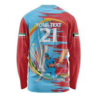 Custom Cricket Kuwait East Asia-Pacific Long Sleeve Shirt Kuwait Chase for Triumph - Wonder Print Shop