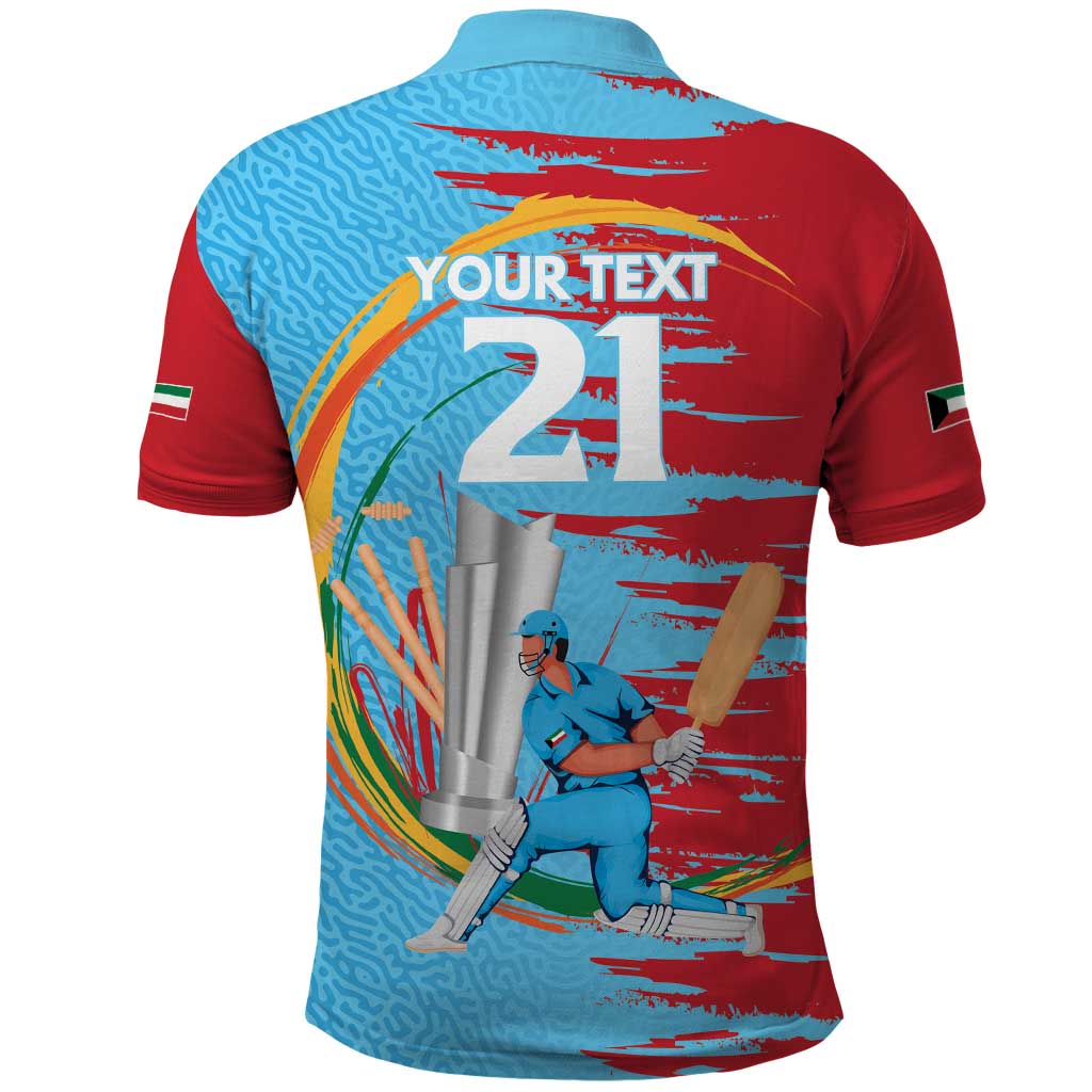 Custom Cricket Kuwait East Asia-Pacific Polo Shirt Kuwait Chase for Triumph - Wonder Print Shop