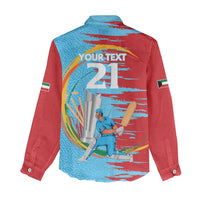 Custom Cricket Kuwait East Asia-Pacific Women Casual Shirt Kuwait Chase for Triumph - Wonder Print Shop
