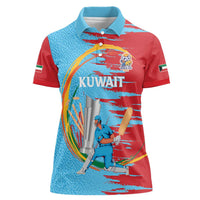 Custom Cricket Kuwait East Asia-Pacific Women Polo Shirt Kuwait Chase for Triumph - Wonder Print Shop