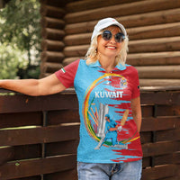 Custom Cricket Kuwait East Asia-Pacific Women Polo Shirt Kuwait Chase for Triumph - Wonder Print Shop