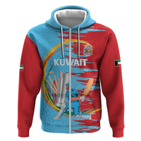 Custom Cricket Kuwait East Asia-Pacific Zip Hoodie Kuwait Chase for Triumph - Wonder Print Shop
