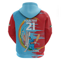 Custom Cricket Kuwait East Asia-Pacific Zip Hoodie Kuwait Chase for Triumph - Wonder Print Shop
