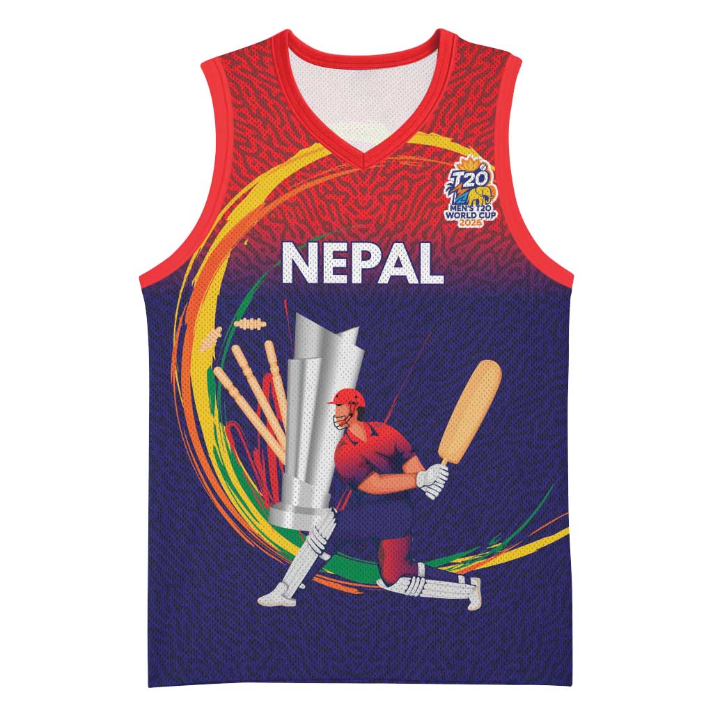 Custom Cricket Nepal East Asia-Pacific Basketball Jersey Nepal Cricket Crown Quest - Wonder Print Shop