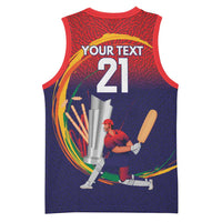 Custom Cricket Nepal East Asia-Pacific Basketball Jersey Nepal Cricket Crown Quest - Wonder Print Shop