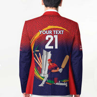 Custom Cricket Nepal East Asia-Pacific Blazer Nepal Cricket Crown Quest - Wonder Print Shop