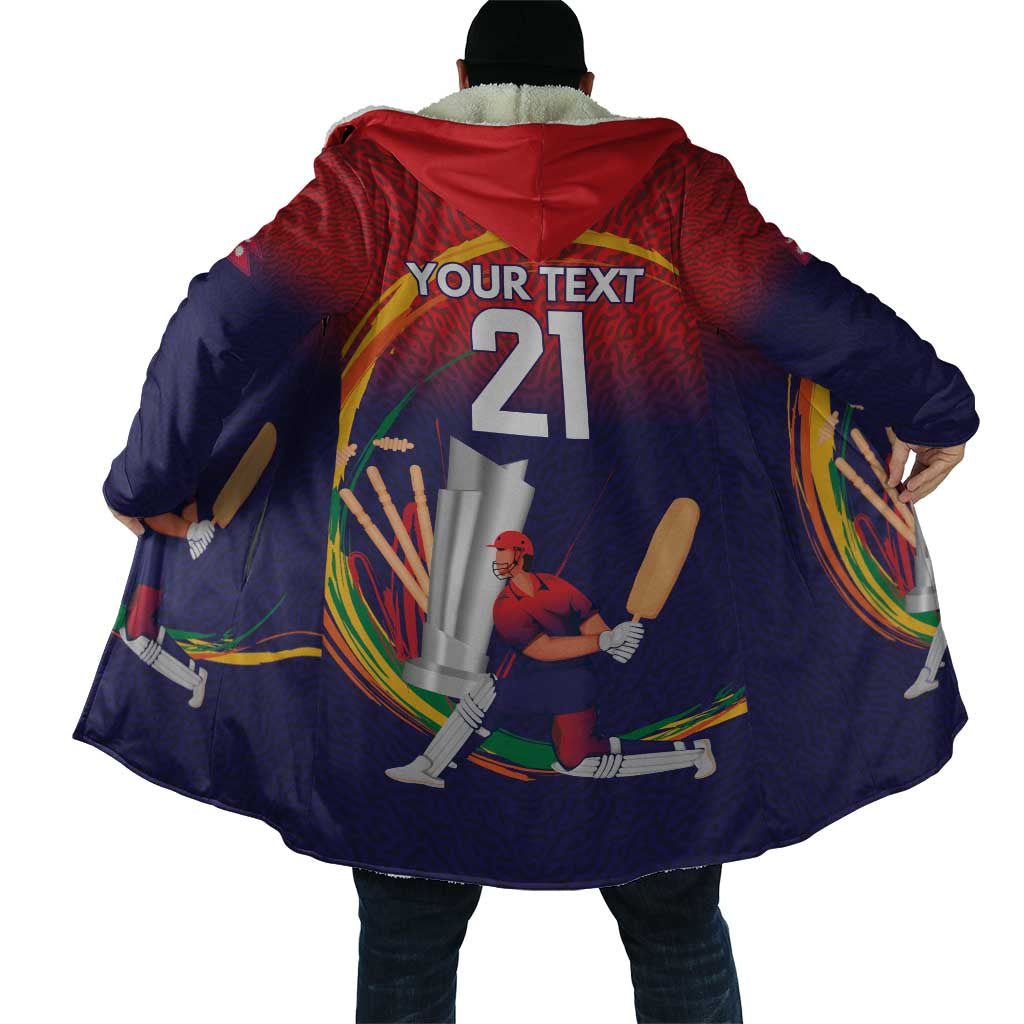 Custom Cricket Nepal East Asia-Pacific Cloak Nepal Cricket Crown Quest - Wonder Print Shop