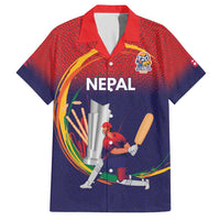 Custom Cricket Nepal East Asia-Pacific Hawaiian Shirt Nepal Cricket Crown Quest - Wonder Print Shop