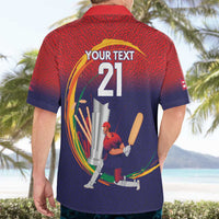 Custom Cricket Nepal East Asia-Pacific Hawaiian Shirt Nepal Cricket Crown Quest - Wonder Print Shop