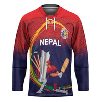 Custom Cricket Nepal East Asia-Pacific Hockey Jersey Nepal Cricket Crown Quest - Wonder Print Shop