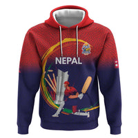 Custom Cricket Nepal East Asia-Pacific Hoodie Nepal Cricket Crown Quest - Wonder Print Shop