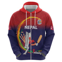 Custom Cricket Nepal East Asia-Pacific Hoodie Nepal Cricket Crown Quest - Wonder Print Shop