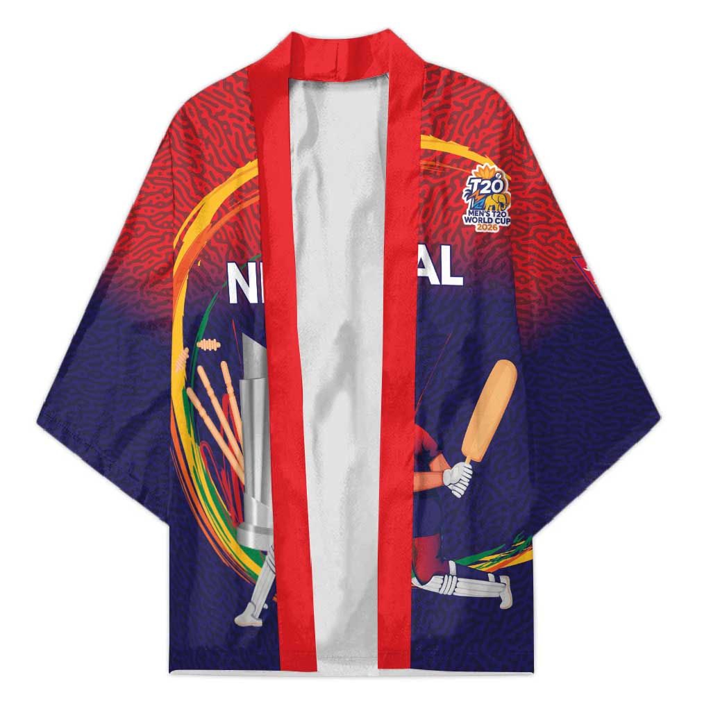 Custom Cricket Nepal East Asia-Pacific Kimono Nepal Cricket Crown Quest - Wonder Print Shop