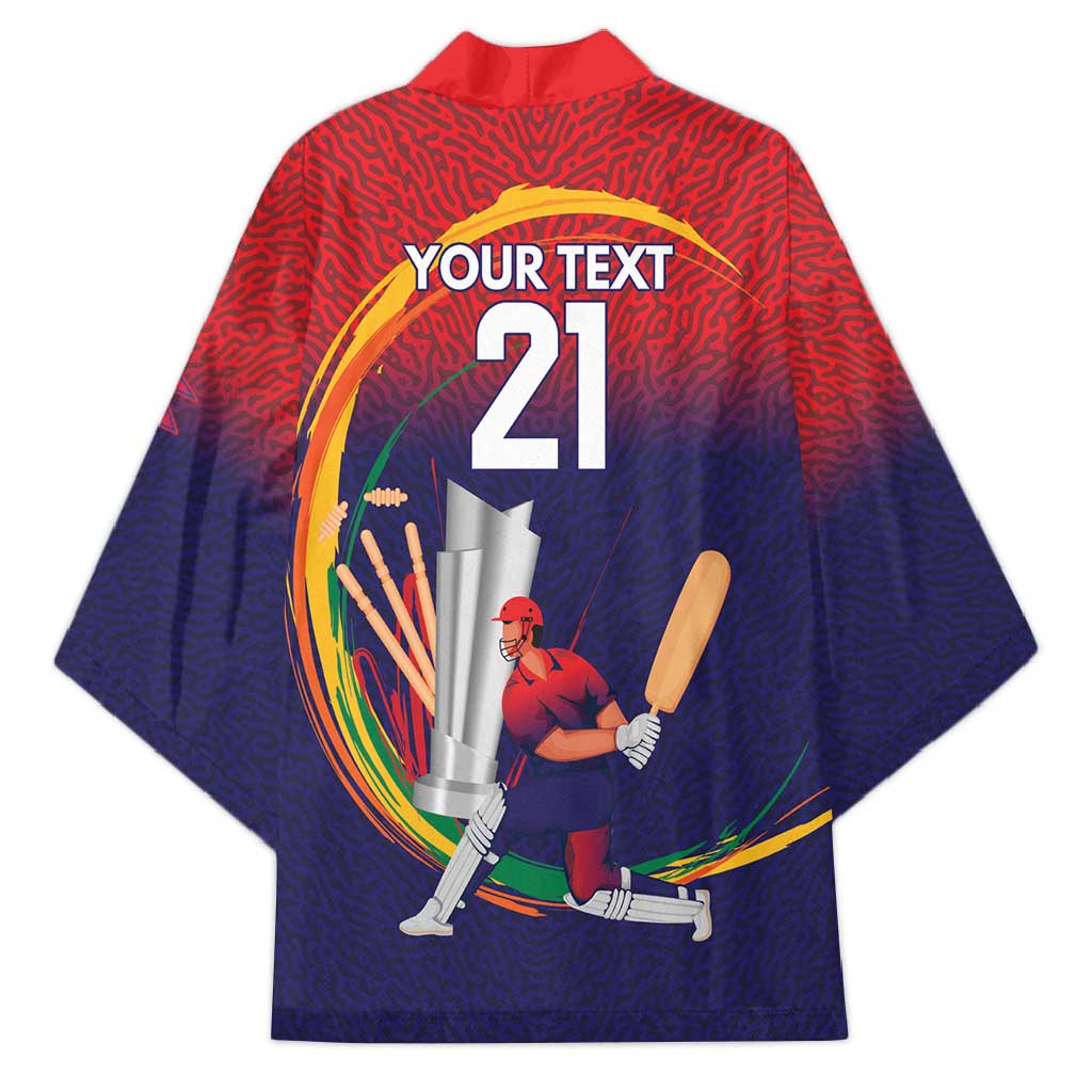 Custom Cricket Nepal East Asia-Pacific Kimono Nepal Cricket Crown Quest - Wonder Print Shop