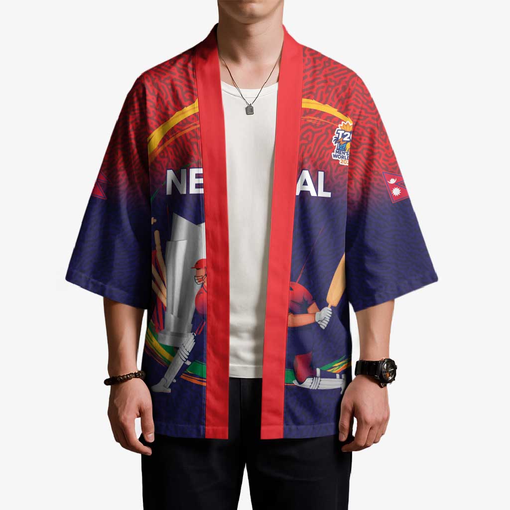 Custom Cricket Nepal East Asia-Pacific Kimono Nepal Cricket Crown Quest - Wonder Print Shop